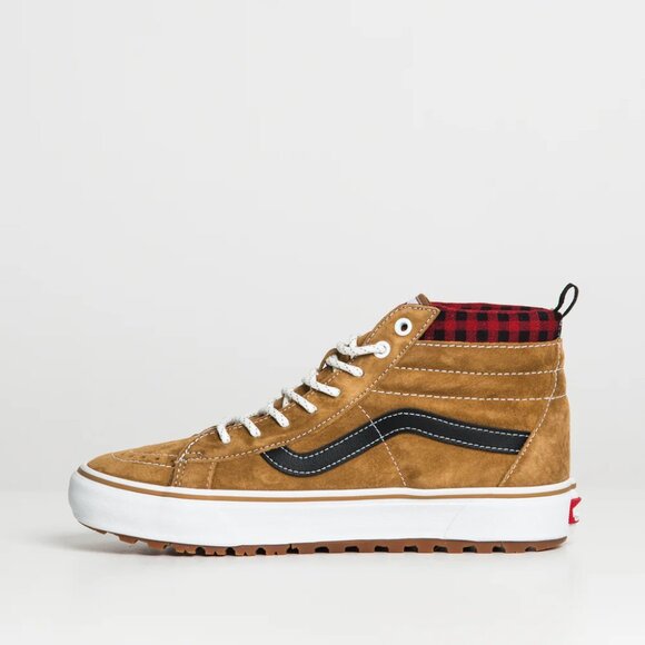 VANS Sk8-Hi MTE-1 Plaid Brown SNEAKER BOOT SHOES SKATEBOARDING MENS 10 NEW - Picture 13 of 16